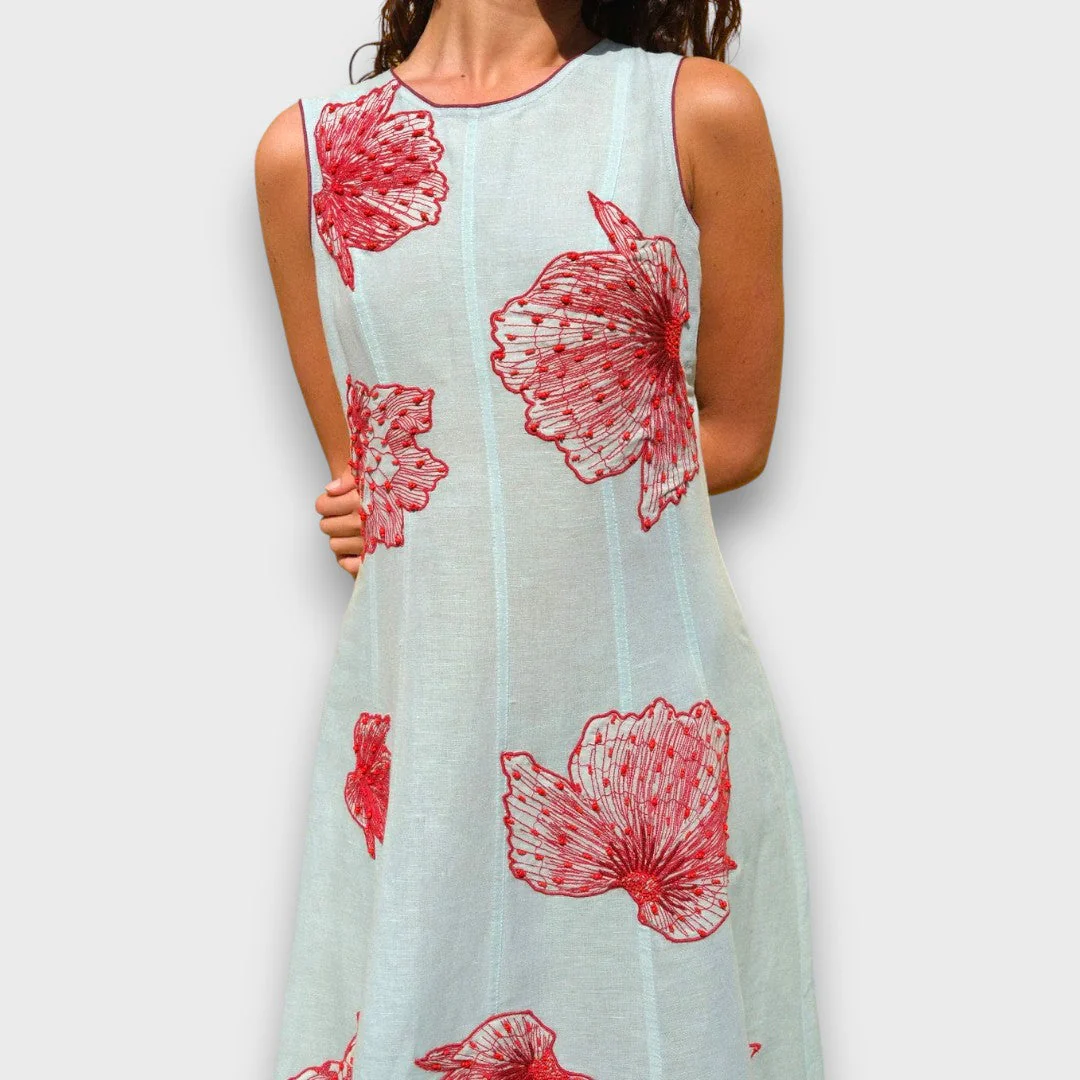 Maline – Besticktes Maxi-Kleid mit Boho-Flair - Image 2