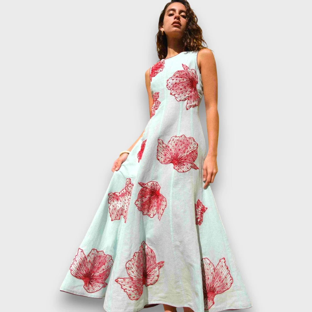 Maline – Besticktes Maxi-Kleid mit Boho-Flair - Image 3