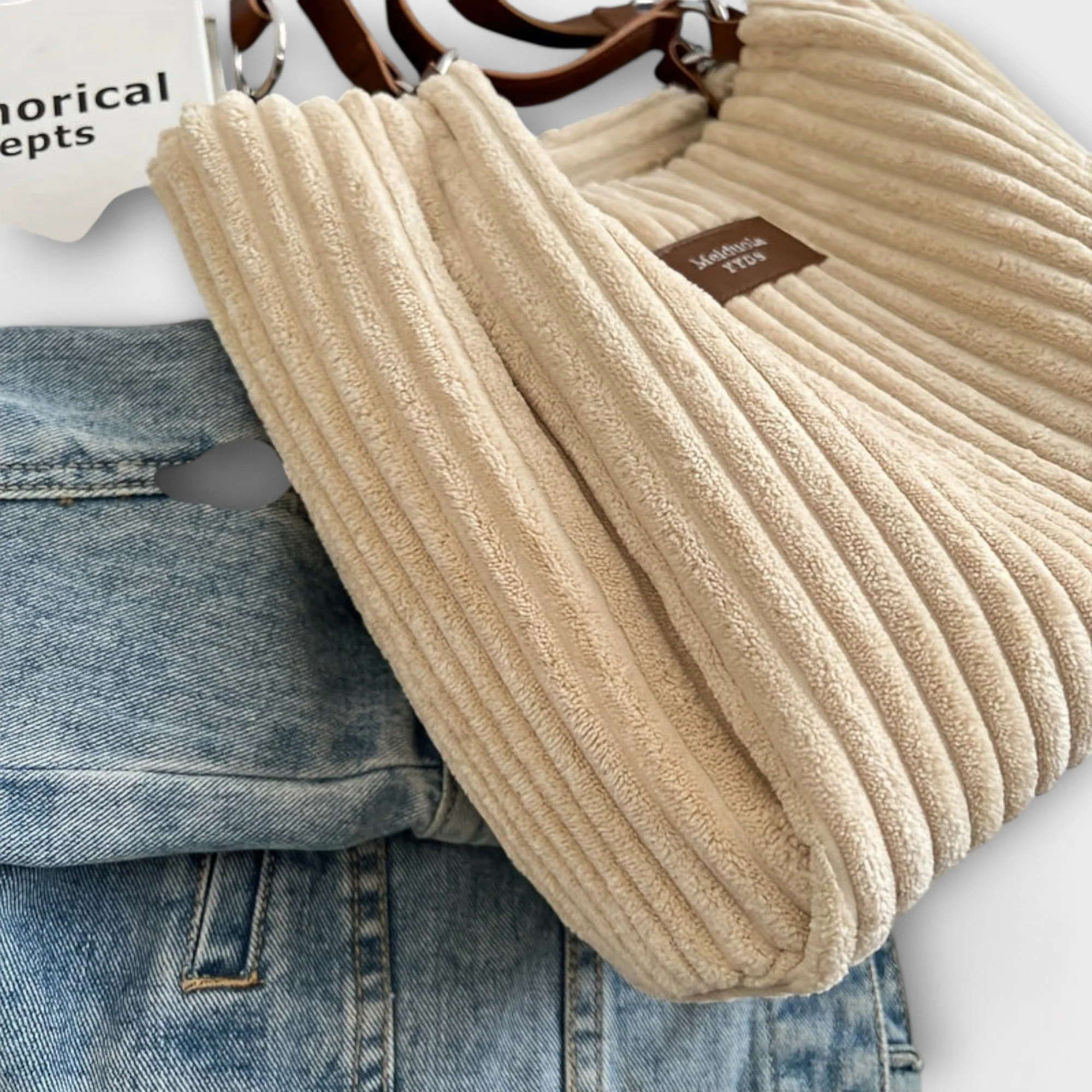 Malva – Weiche Schultertasche aus Velours - Image 3