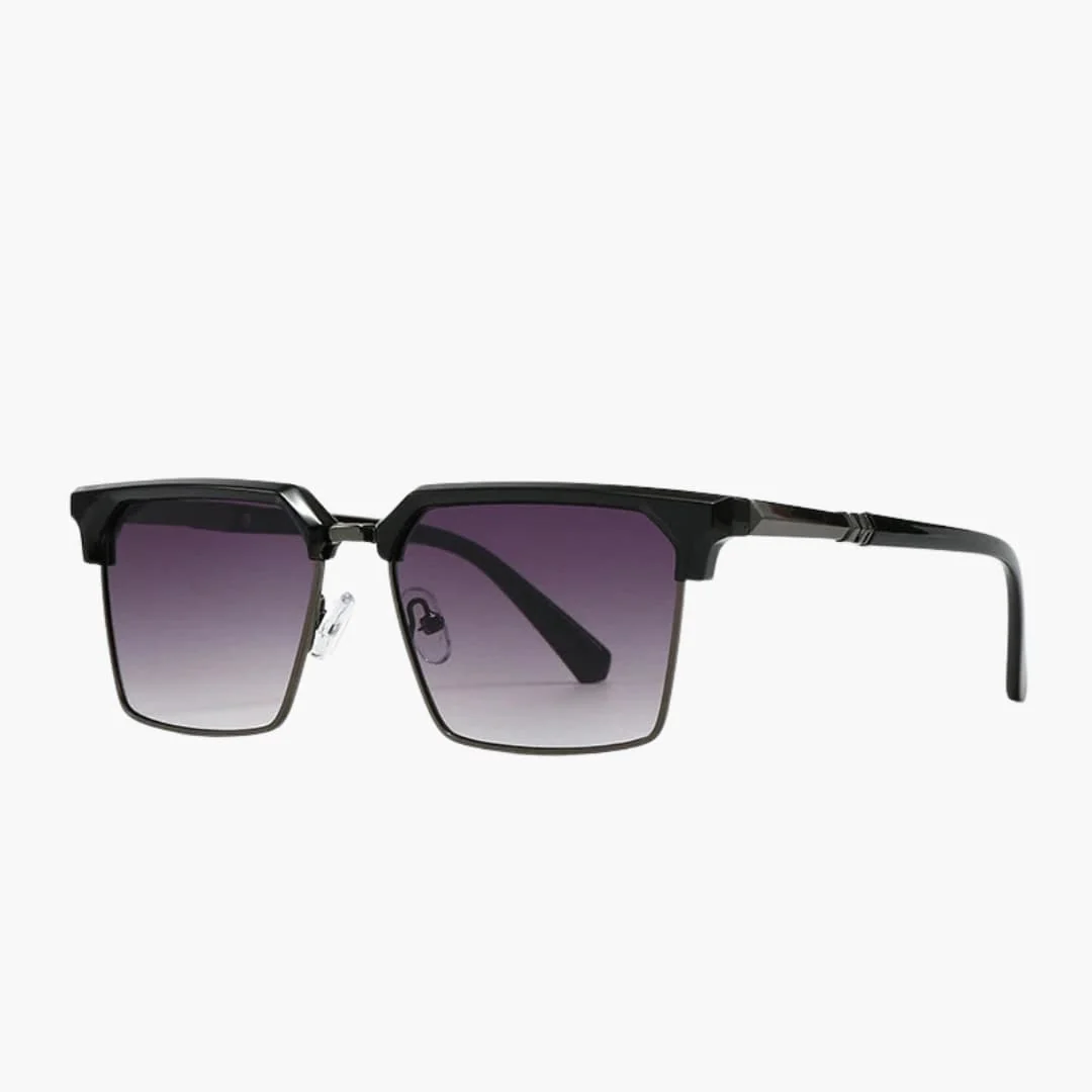 Männer Sonnenbrille mit eckiger Fassung und UV400 Schutz - Image 4