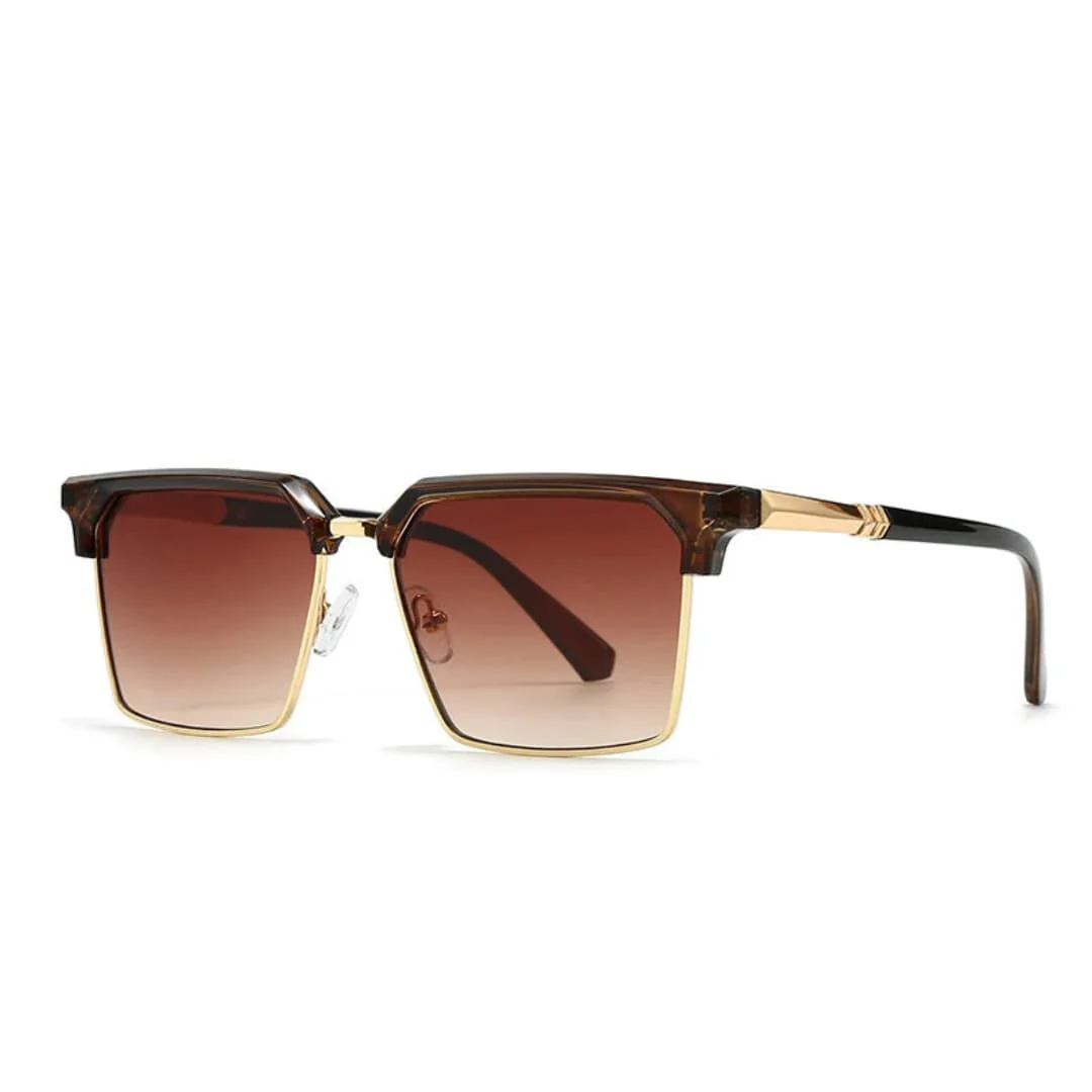 Männer Sonnenbrille mit eckiger Fassung und UV400 Schutz - Image 5
