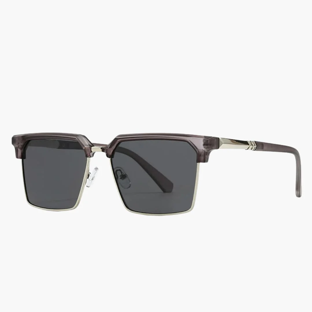 Männer Sonnenbrille mit eckiger Fassung und UV400 Schutz - Image 6