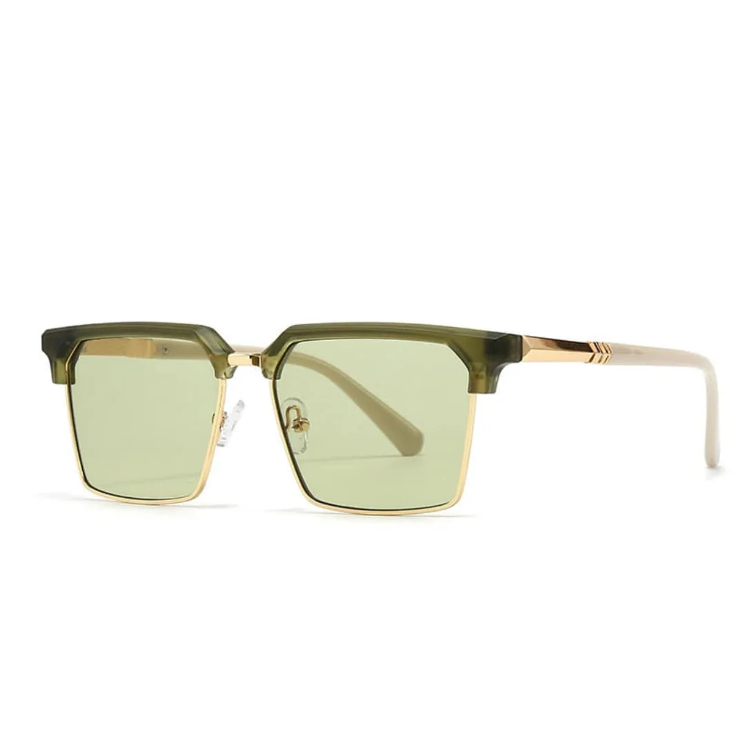 Männer Sonnenbrille mit eckiger Fassung und UV400 Schutz - Image 7