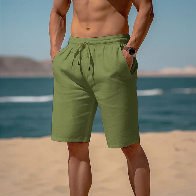 Manuel - Herren Leinen-Kurze Hosen - Image 2
