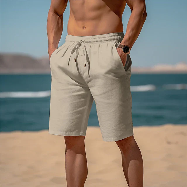 Manuel - Herren Leinen-Kurze Hosen - Image 3