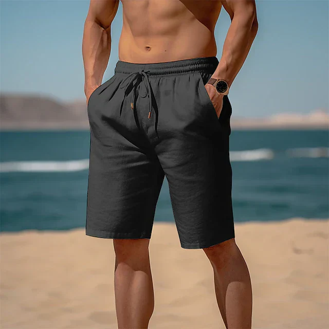 Manuel - Herren Leinen-Kurze Hosen - Image 4