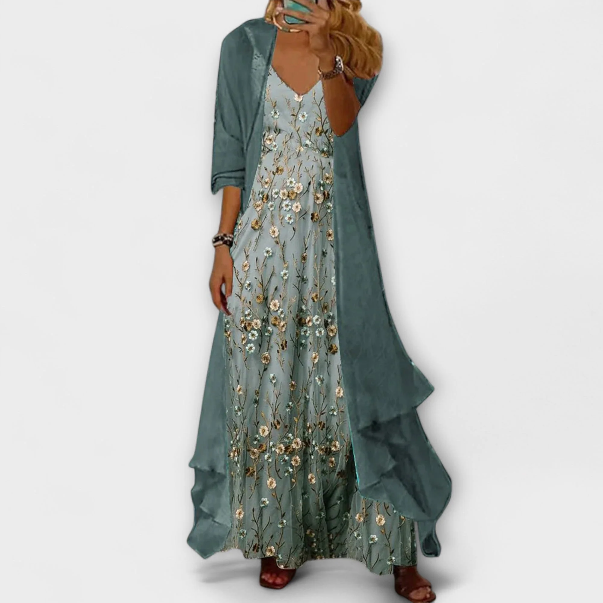 Mara - 2-teiliges Maxikleid und Jacken-Set - Image 2