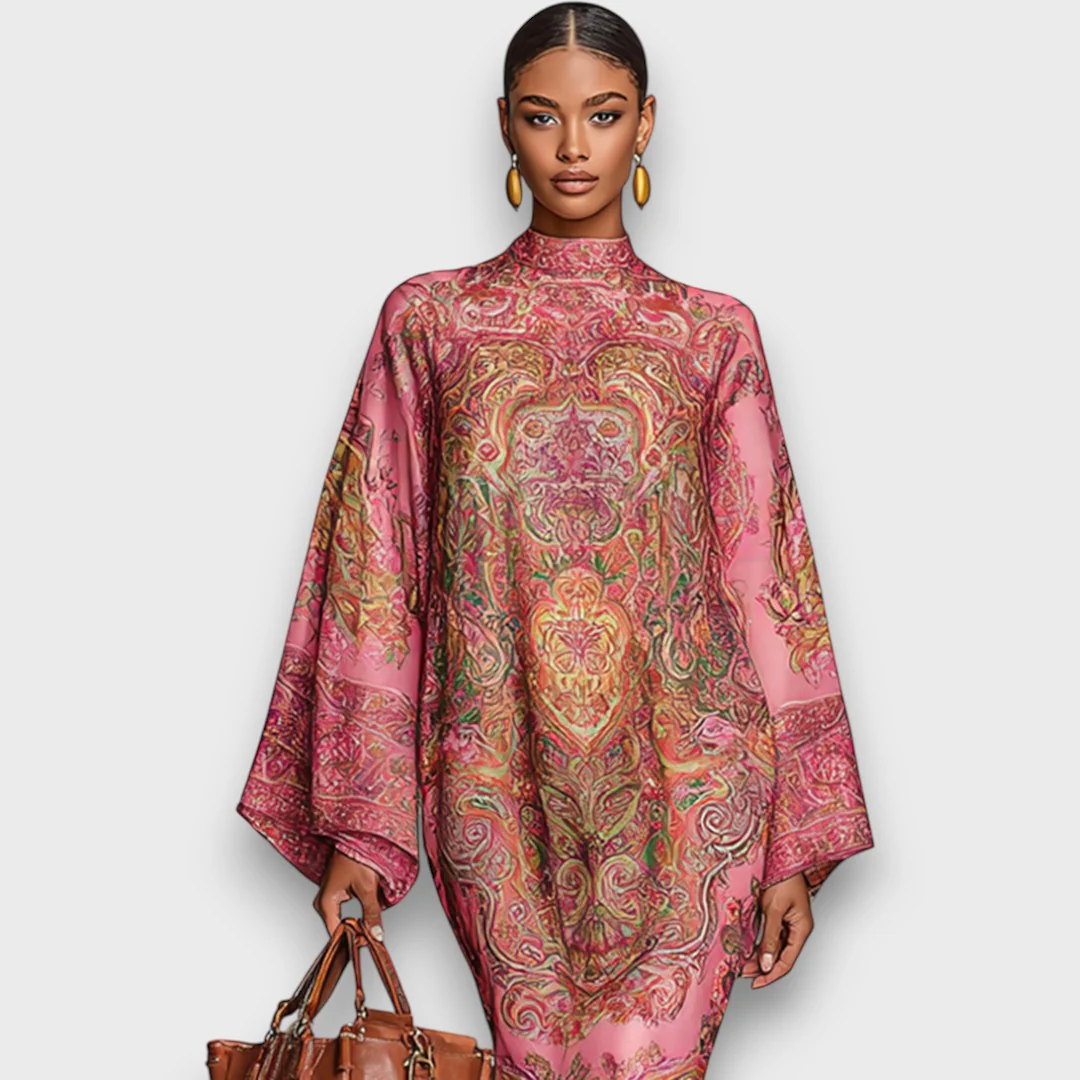 Marbelle – Lockeres Midi-Kleid mit Statement-Ärmeln - Image 2