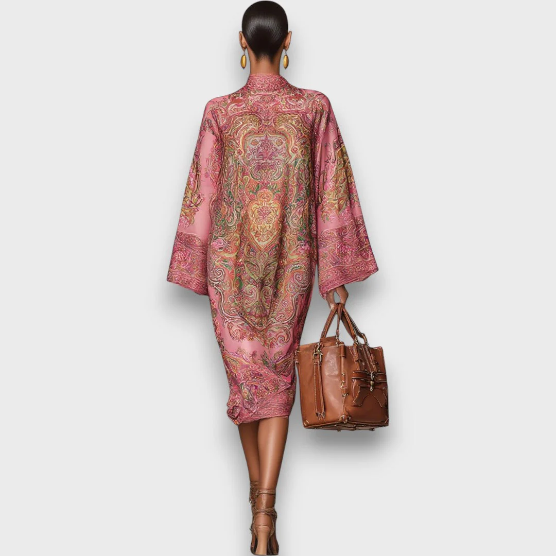 Marbelle – Lockeres Midi-Kleid mit Statement-Ärmeln - Image 3