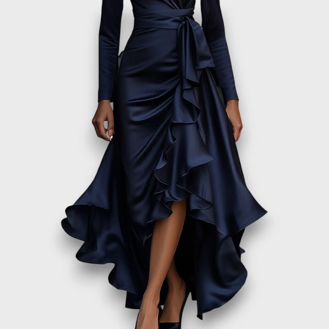 Marcelline – Drapiertes Maxikleid mit Rüschen - Image 4