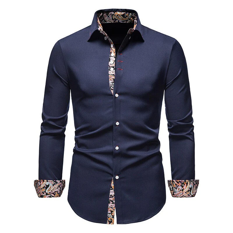 Marco – Elegantes strukturiertes Herren Langarmhemd - Image 3