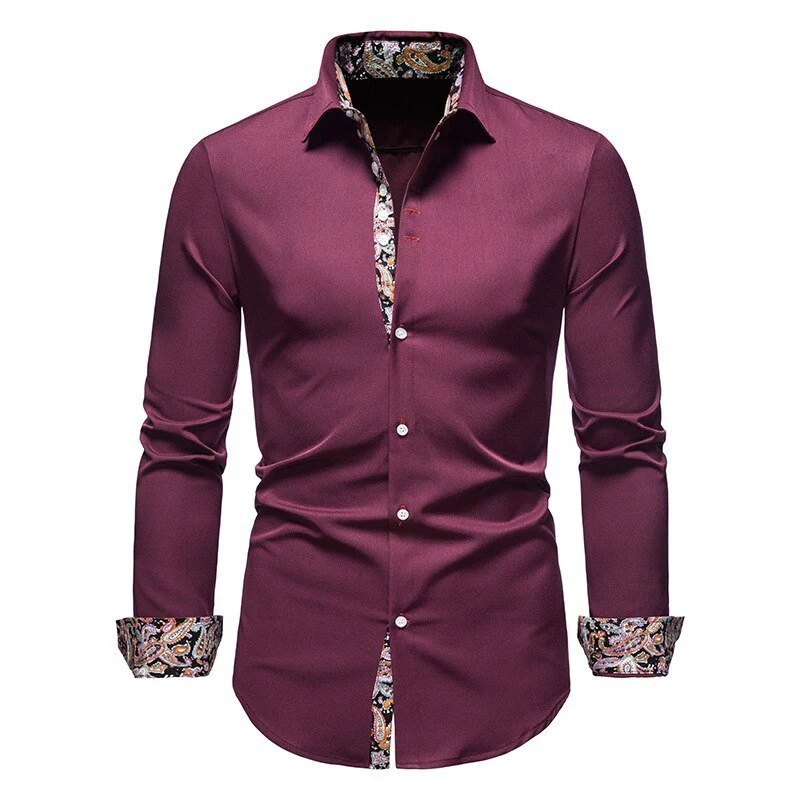 Marco – Elegantes strukturiertes Herren Langarmhemd - Image 4