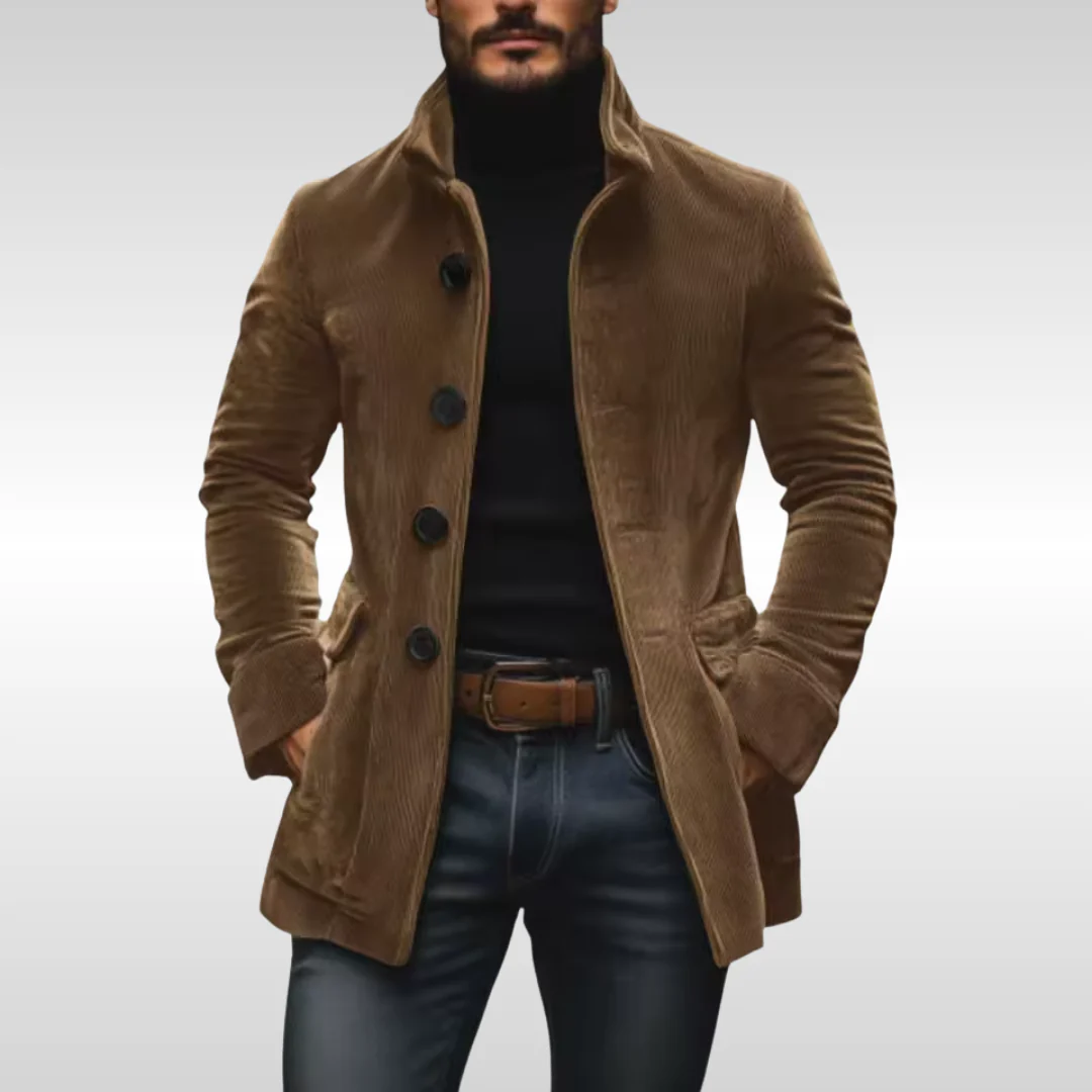Marcus – Cordjacke mit Stehkragen Herren - Image 2