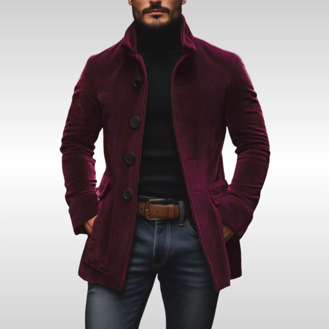 Marcus – Cordjacke mit Stehkragen Herren - Image 4