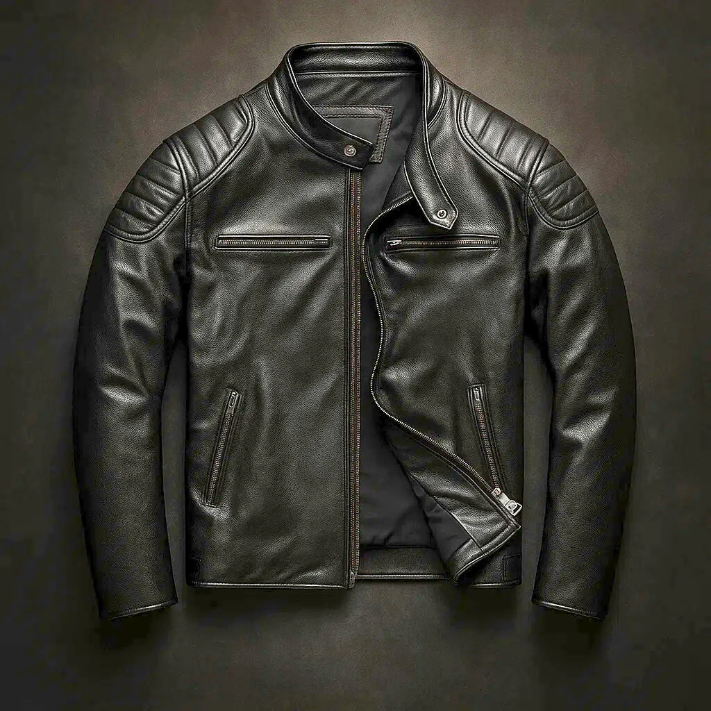Marek – Biker-inspirierte Lederjacke Herren - Image 13