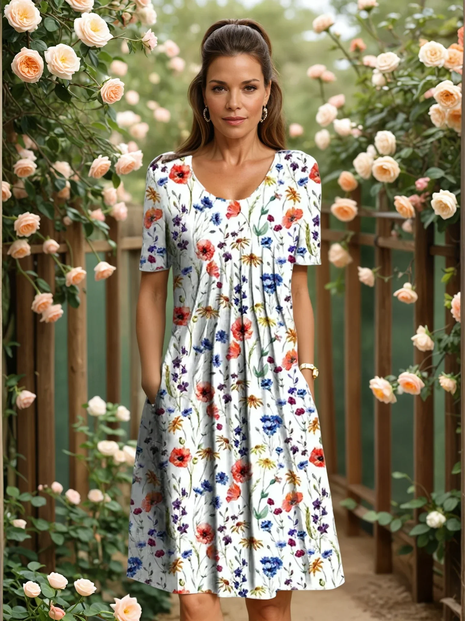 MARGA | ELEGANTES KLEID MIT BAUCHABDECKUNG - Image 3