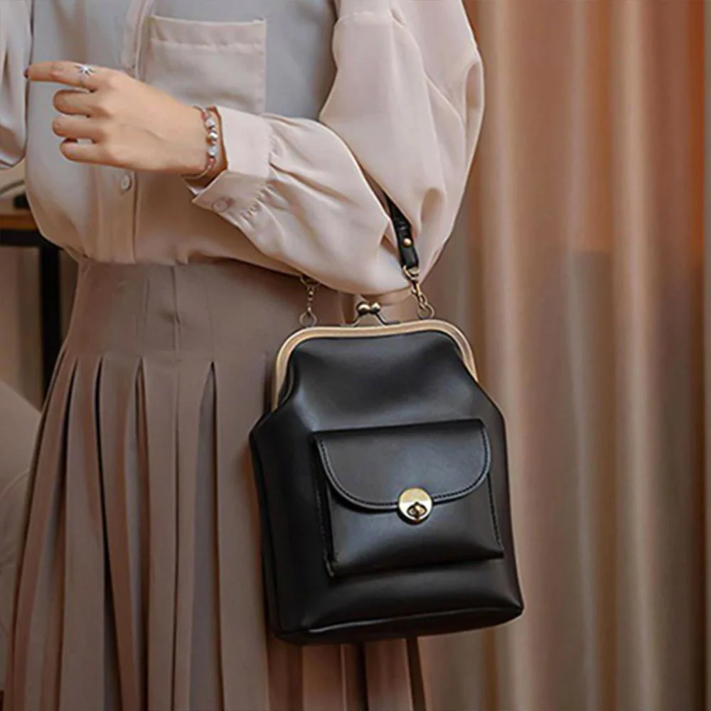Margarete – Vintage Kussverschluss Schultertasche - Image 2