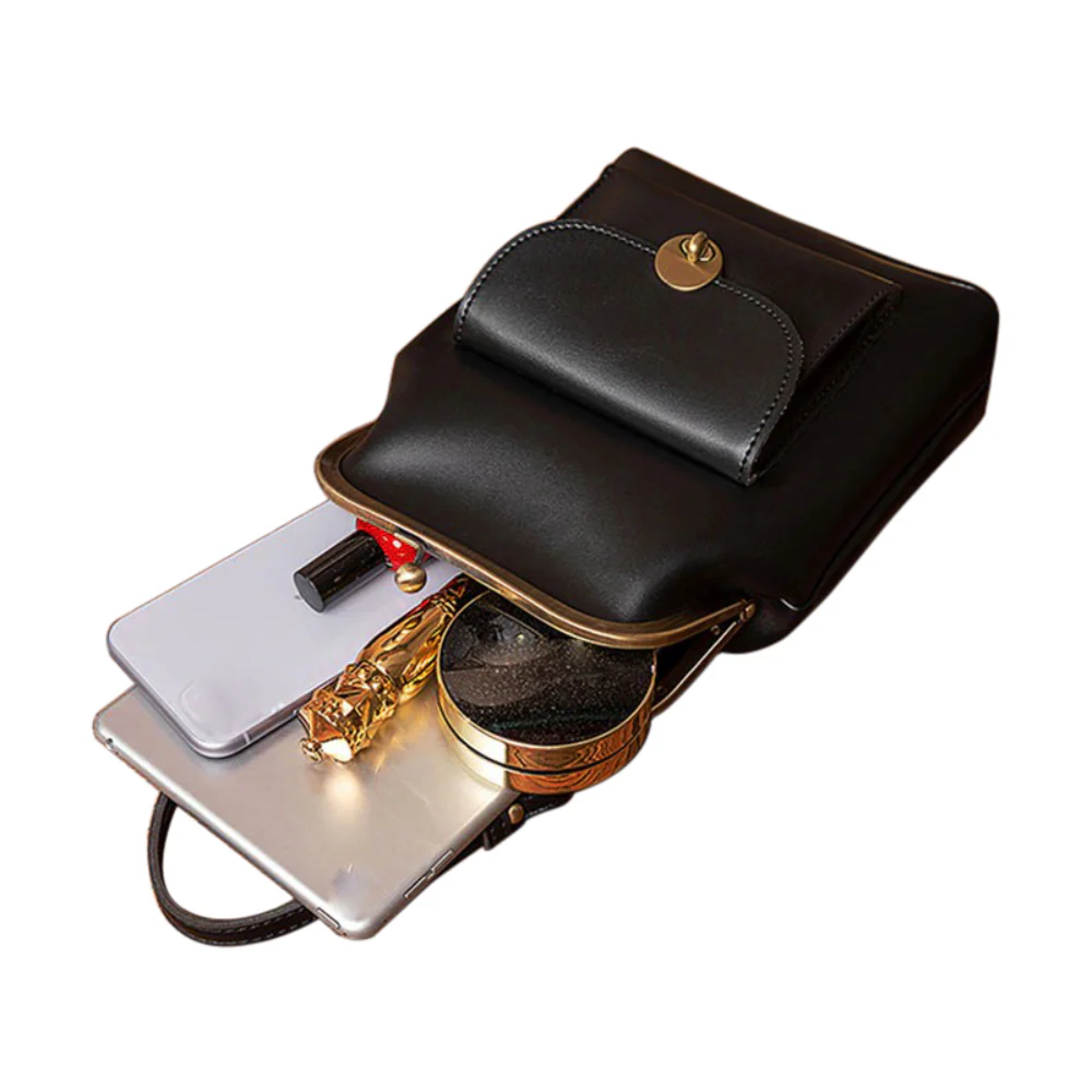 Margarete – Vintage Kussverschluss Schultertasche - Image 5