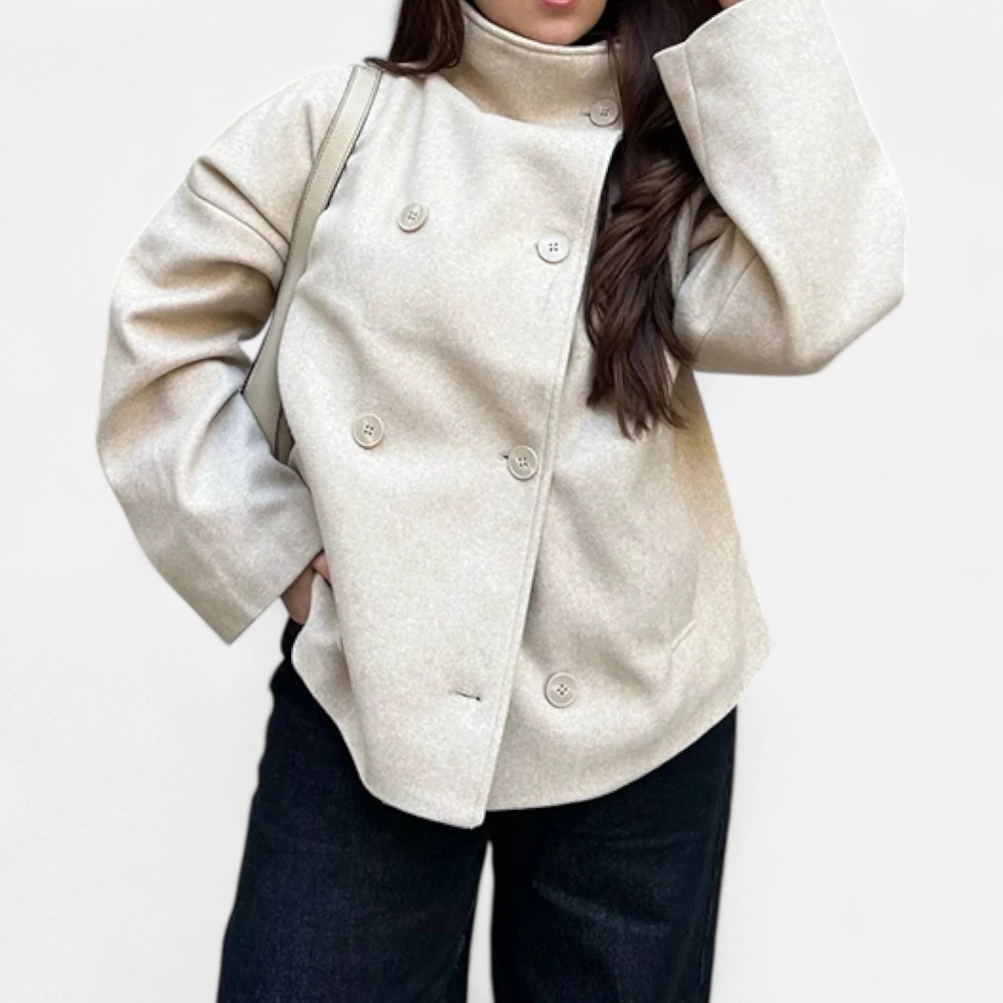 María – Elegante Damen Kurzjacke mit modernem Stehkragen - Image 3