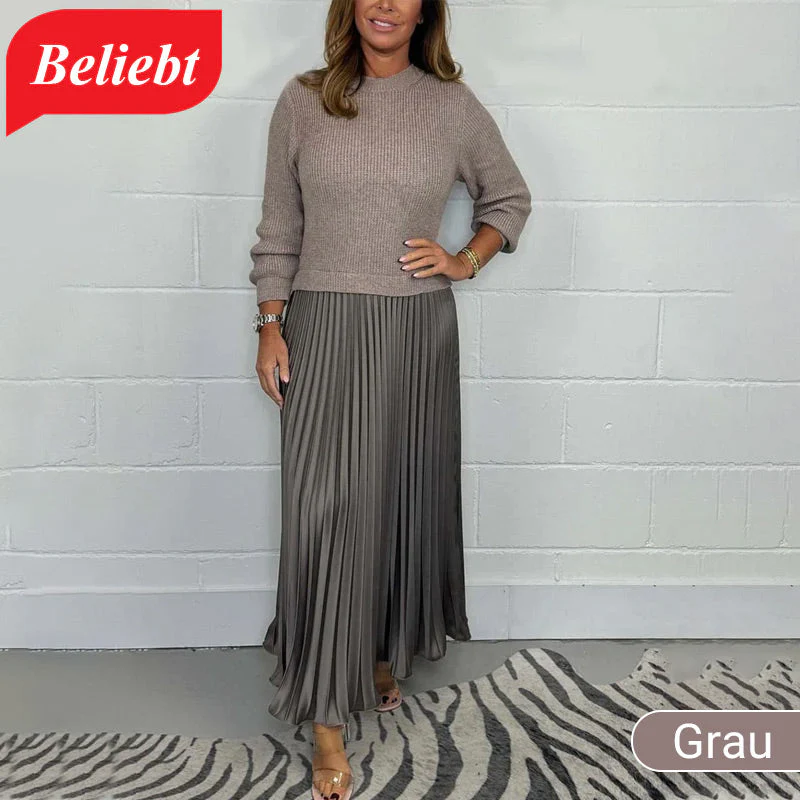 MARIA | Elegante und stilvolle Faltenkleider mit Rundhalsausschnitt - Image 4