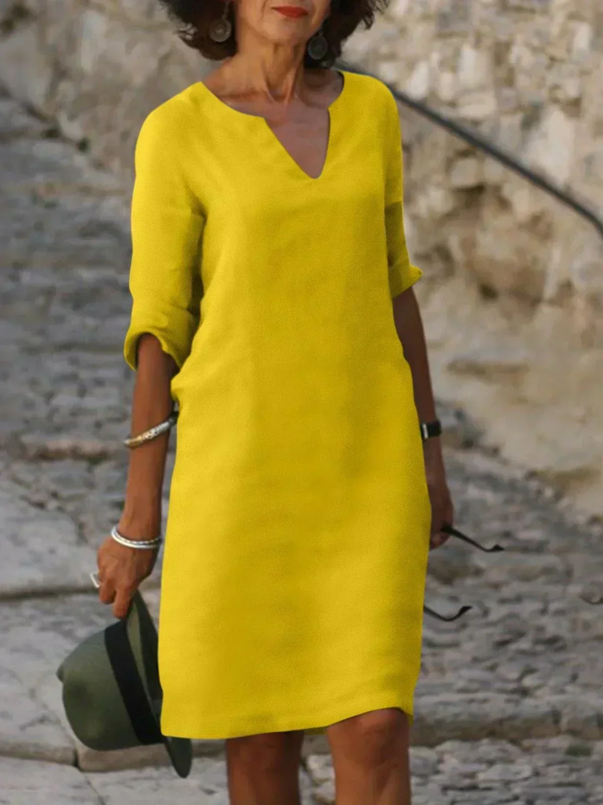 Maria | Elegantes Kleid mit V-Ausschnitt - Image 7