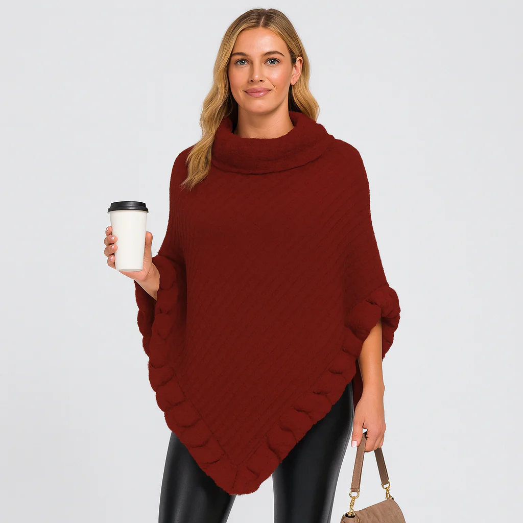Maribeth | Cardigan mit Kunstpelzbesatz und asymmetrischem Saum - Image 3