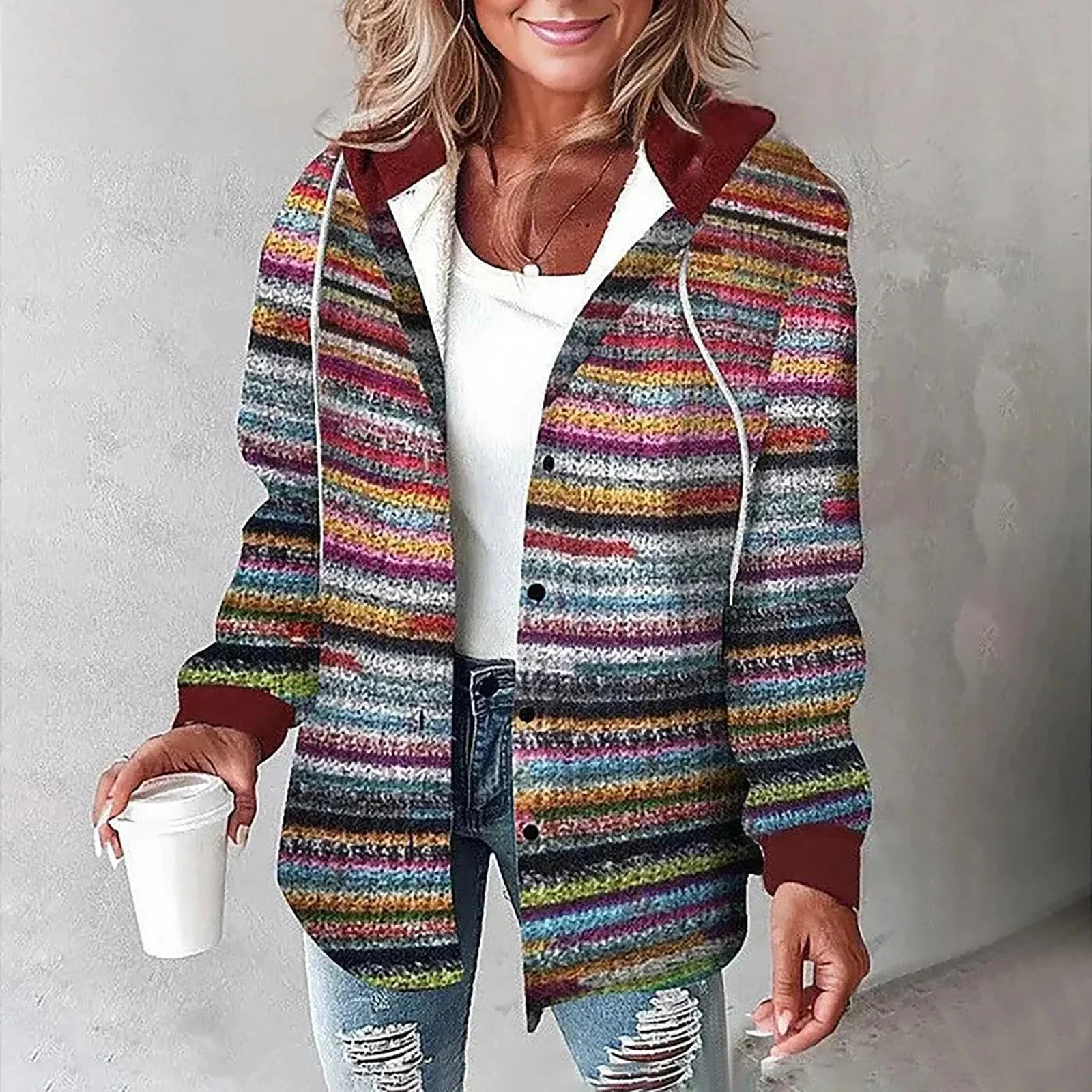 MARIENA KARIERTE LANGÄRMEL - Image 6