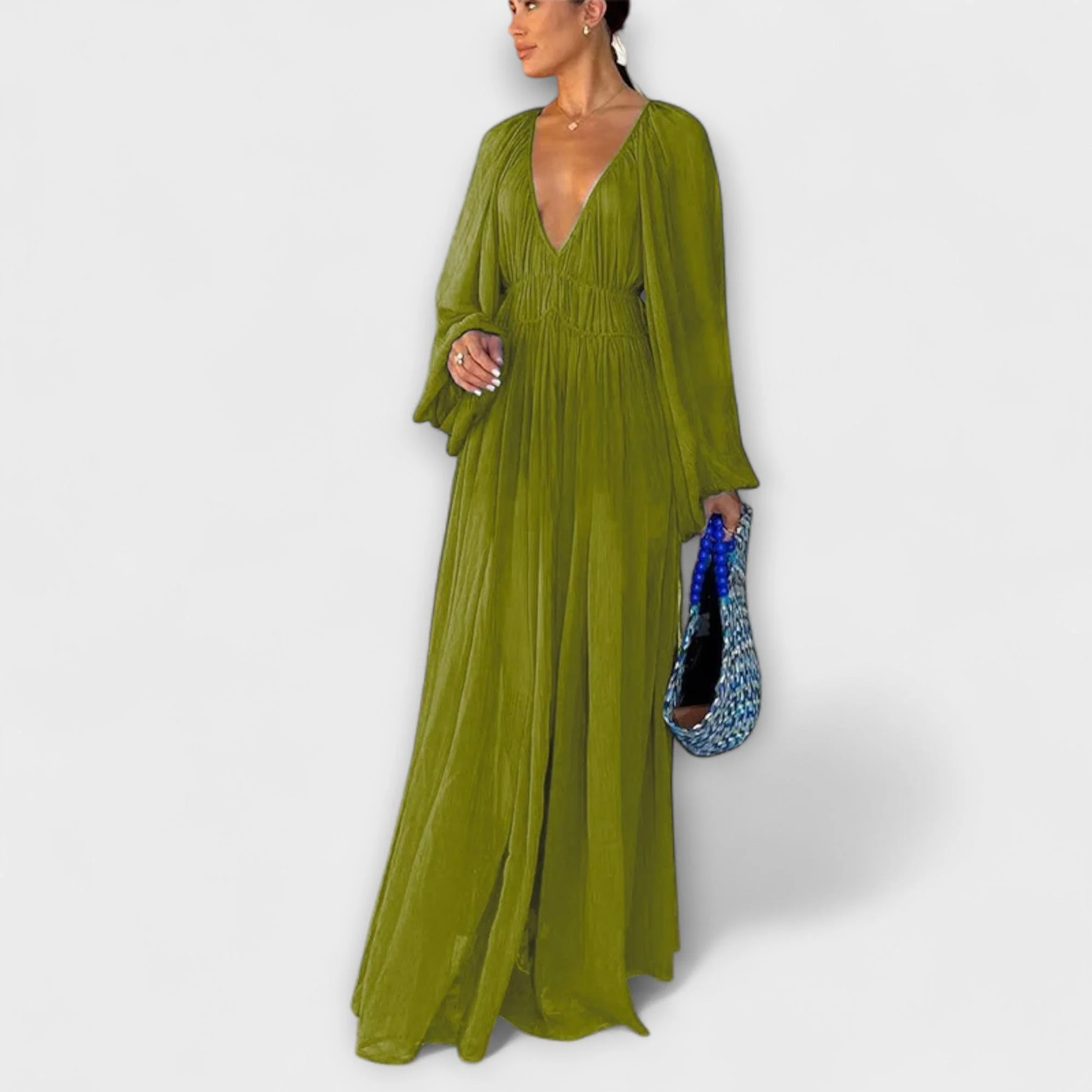 Marienna – Maxikleid mit kunstvollem Faltenfall - Image 2