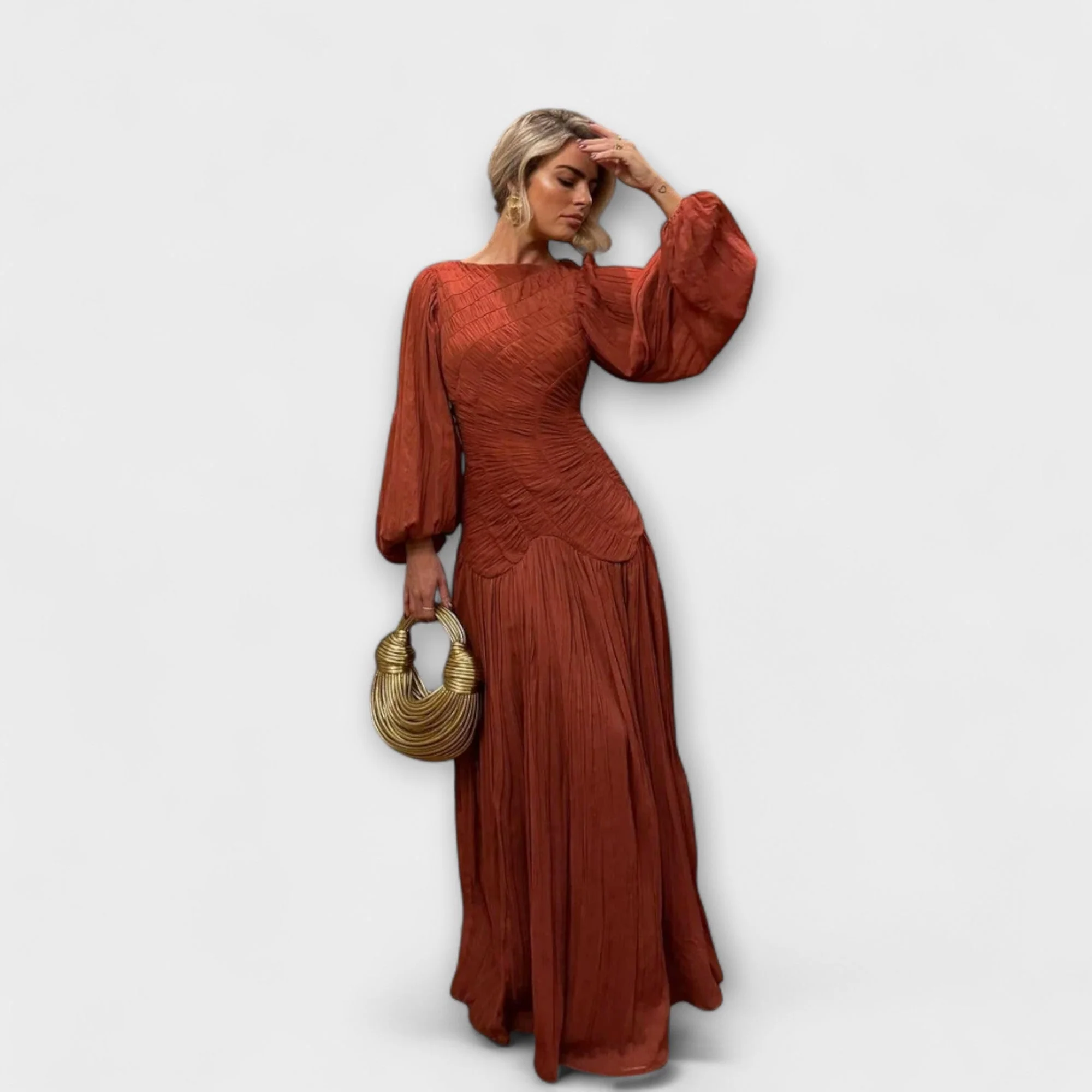Marienna – Maxikleid mit kunstvollem Faltenfall - Image 4