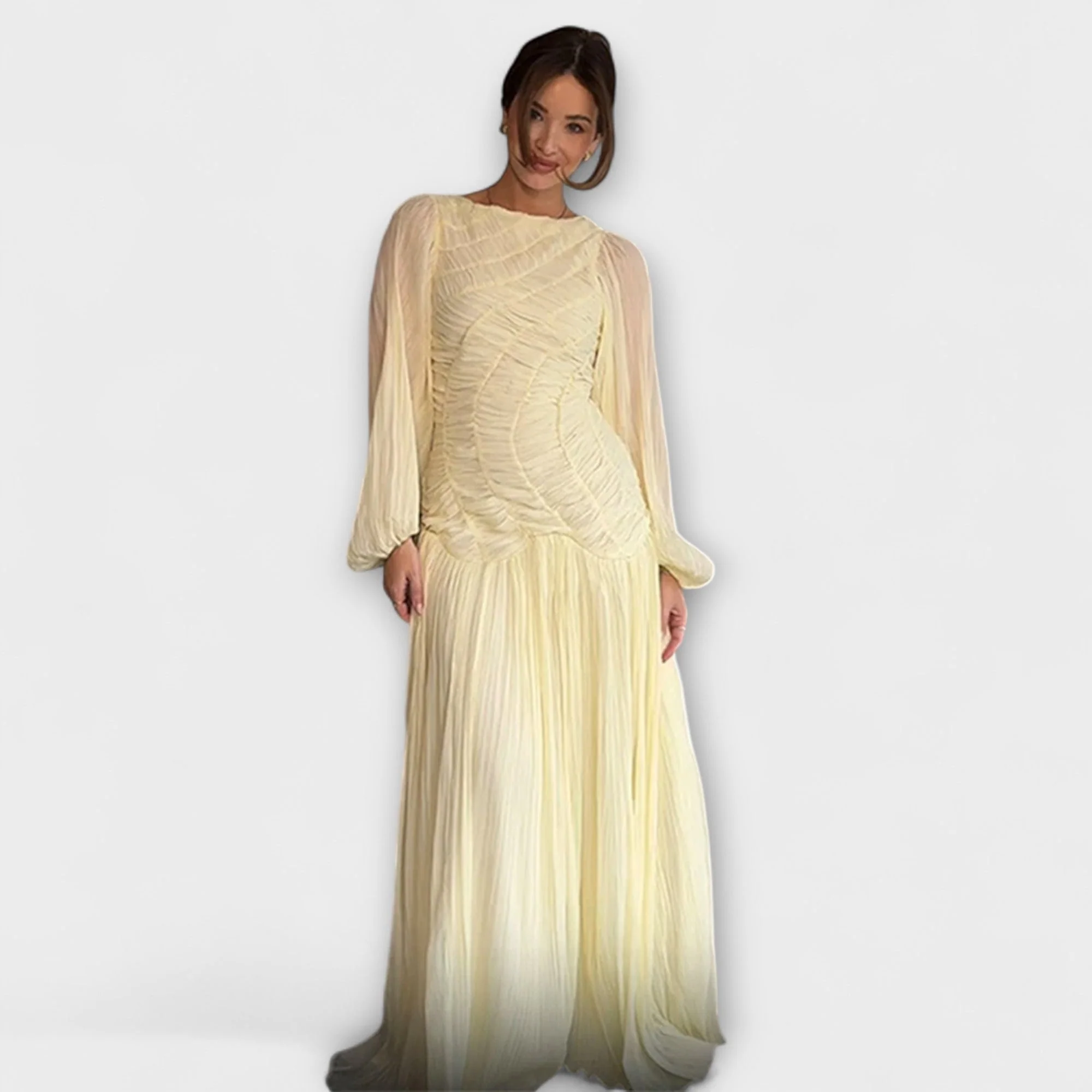 Marienna – Maxikleid mit kunstvollem Faltenfall - Image 6