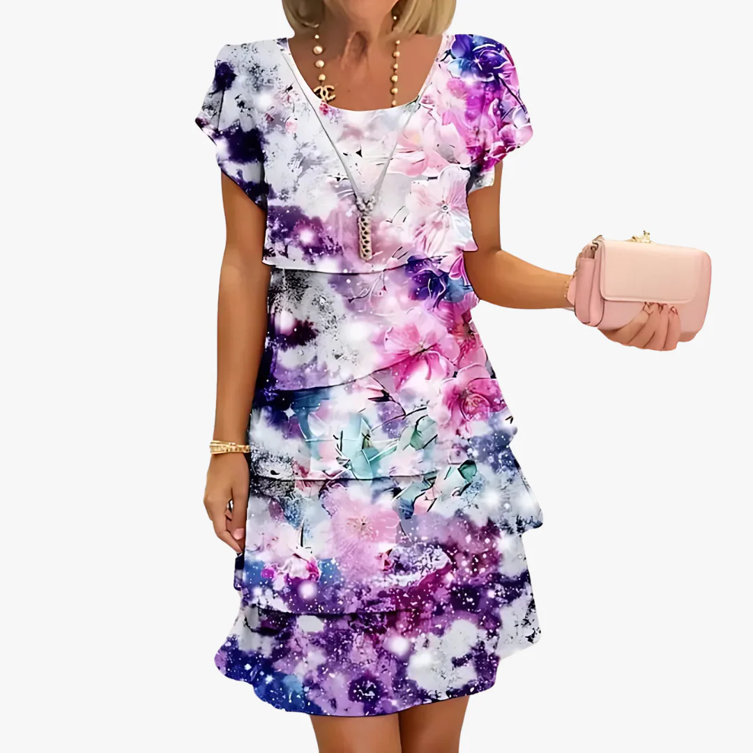 Marika - Elegantes Damen Maxikleid mit Blumenmuster - Image 3