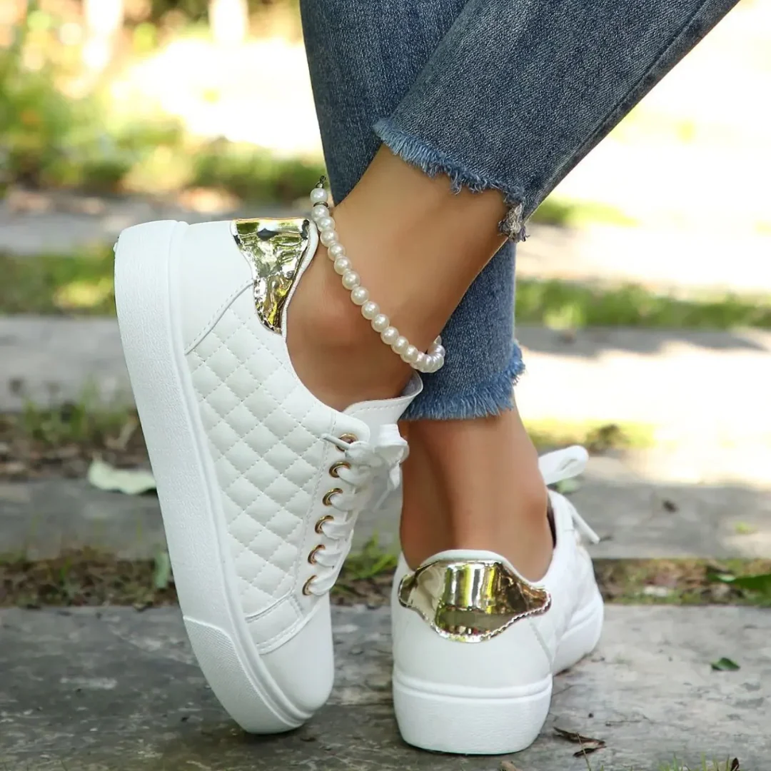 Marion Damen Freizeit-Sneaker mit Steppung und Schnürung - Image 2