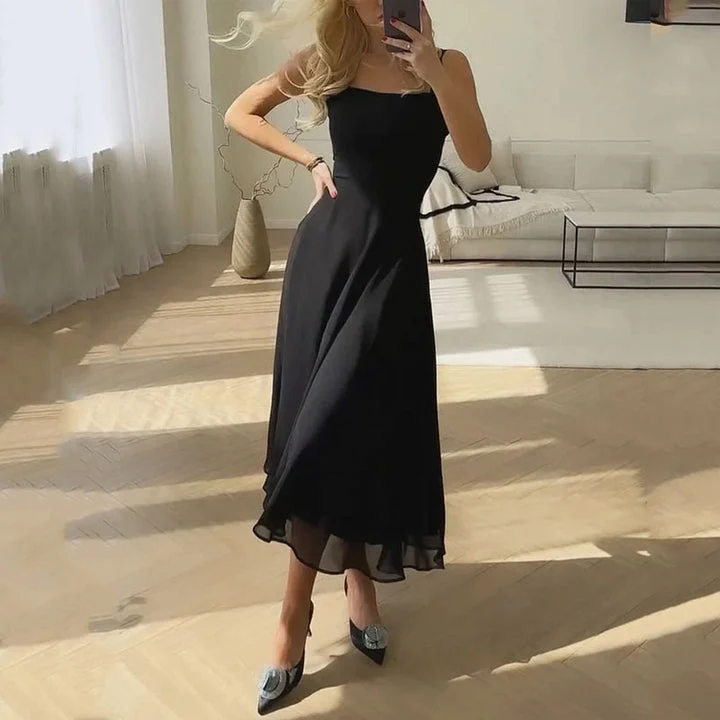 Marion Damen Quadrat Midi Kleid für Hochzeitsgäste - Image 2