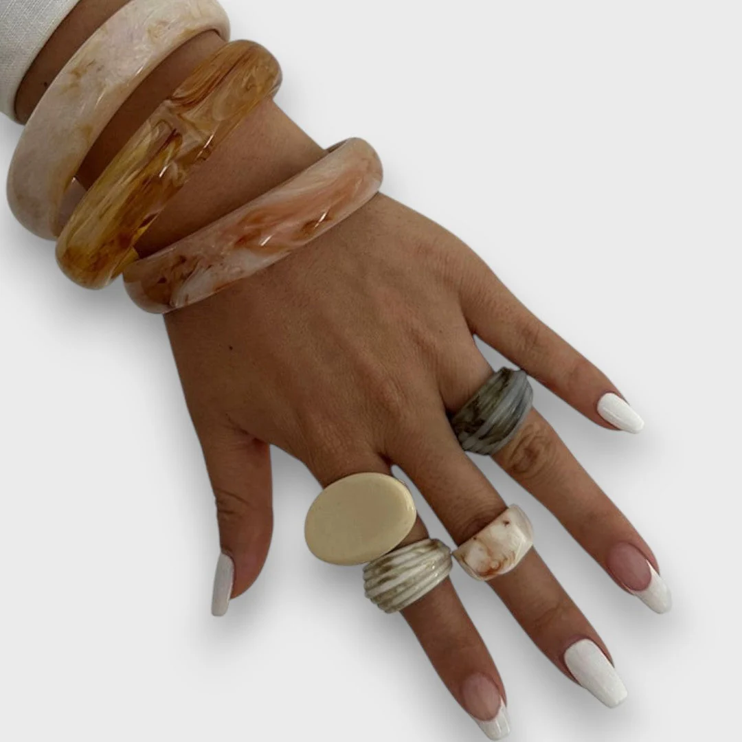 Marisa – Vintage Armreif mit Marmor-Effekt - Image 4