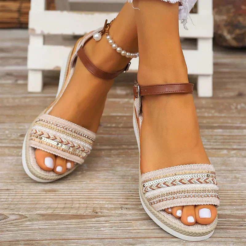 Maritime Elegante Damen Sandalen - Image 3