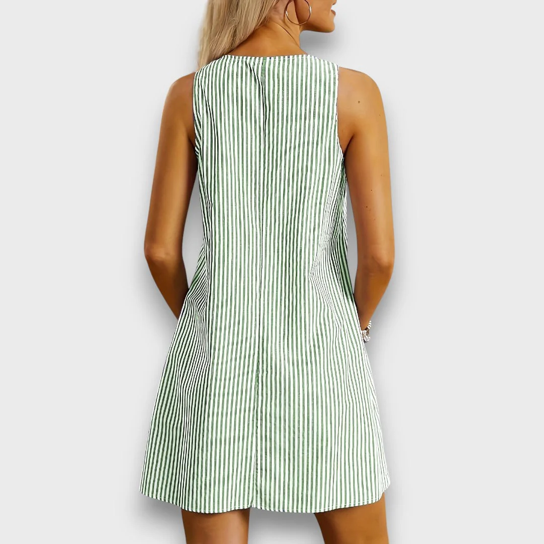 Mariva – Gestreiftes Sommerkleid mit Taschen - Image 10