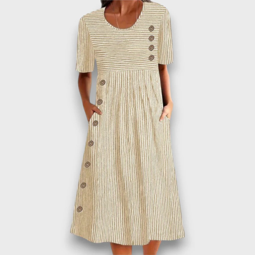 Marivelle – Kleid mit Knopfdetails - Image 2