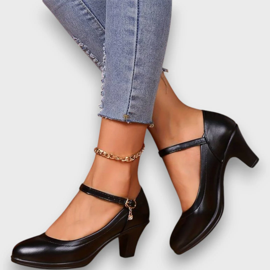 Marlena – Klassische Mary Jane Pumps mit Blockabsatz - Image 4