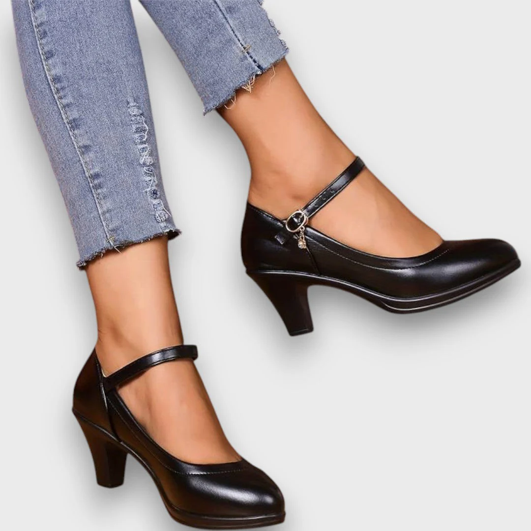 Marlena – Klassische Mary Jane Pumps mit Blockabsatz - Image 5