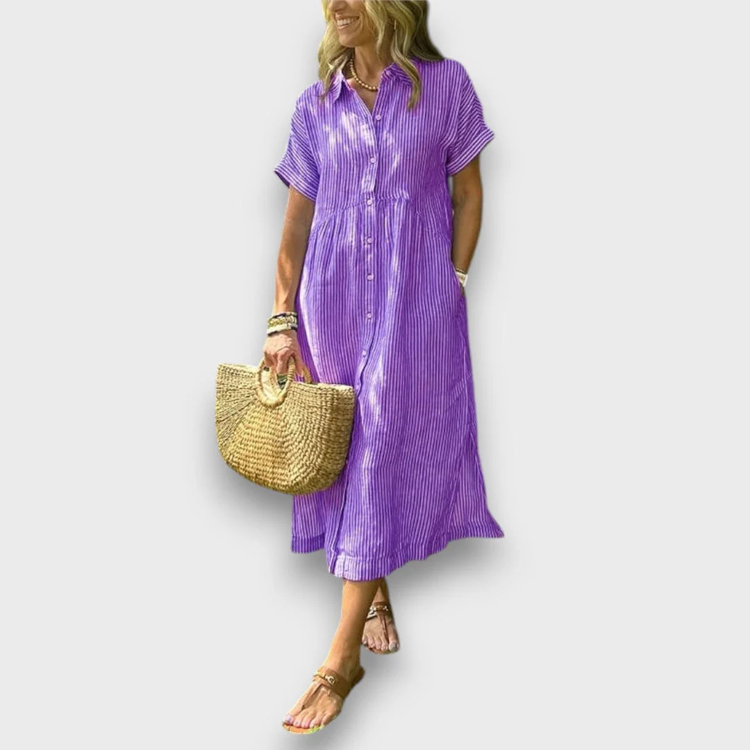 Marnea – Streifenkleid mit luftiger Eleganz - Image 5