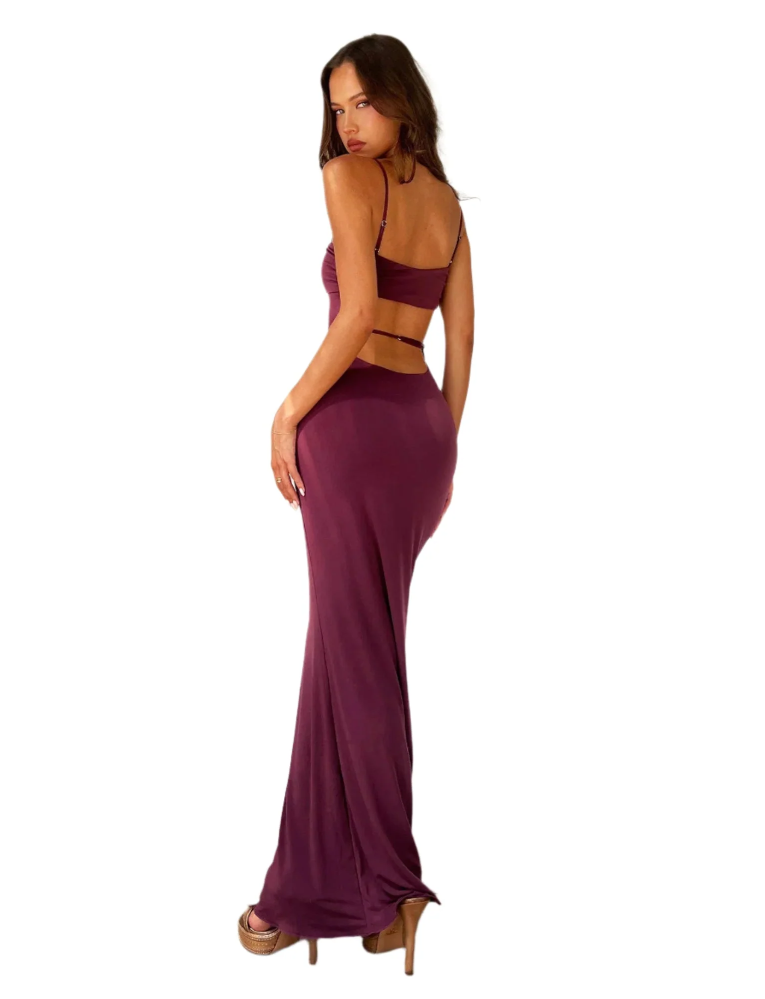 Marriane - Spaghetti-Träger-Maxikleid - Image 3