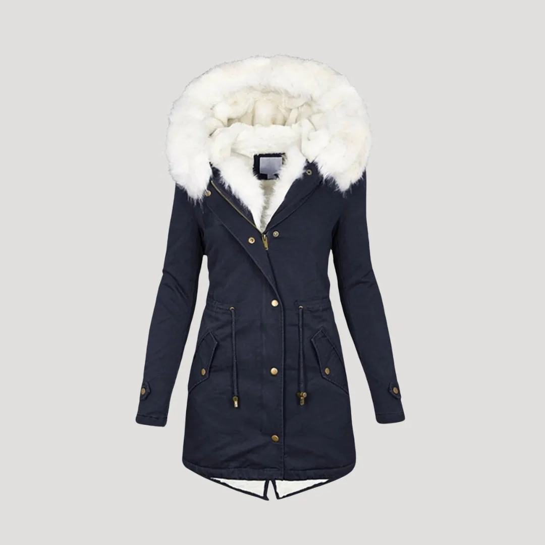 Marta – Taillierter gefütterter Damen Winterparka - Image 2