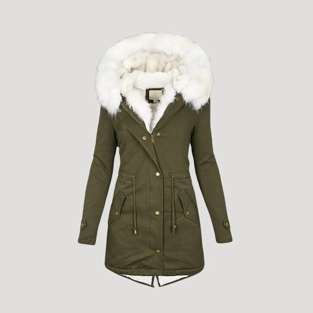 Marta – Taillierter gefütterter Damen Winterparka - Image 4