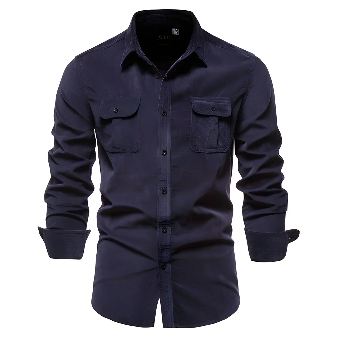 Mason – Robustes Herren Langarmhemd mit Brusttaschen - Image 10