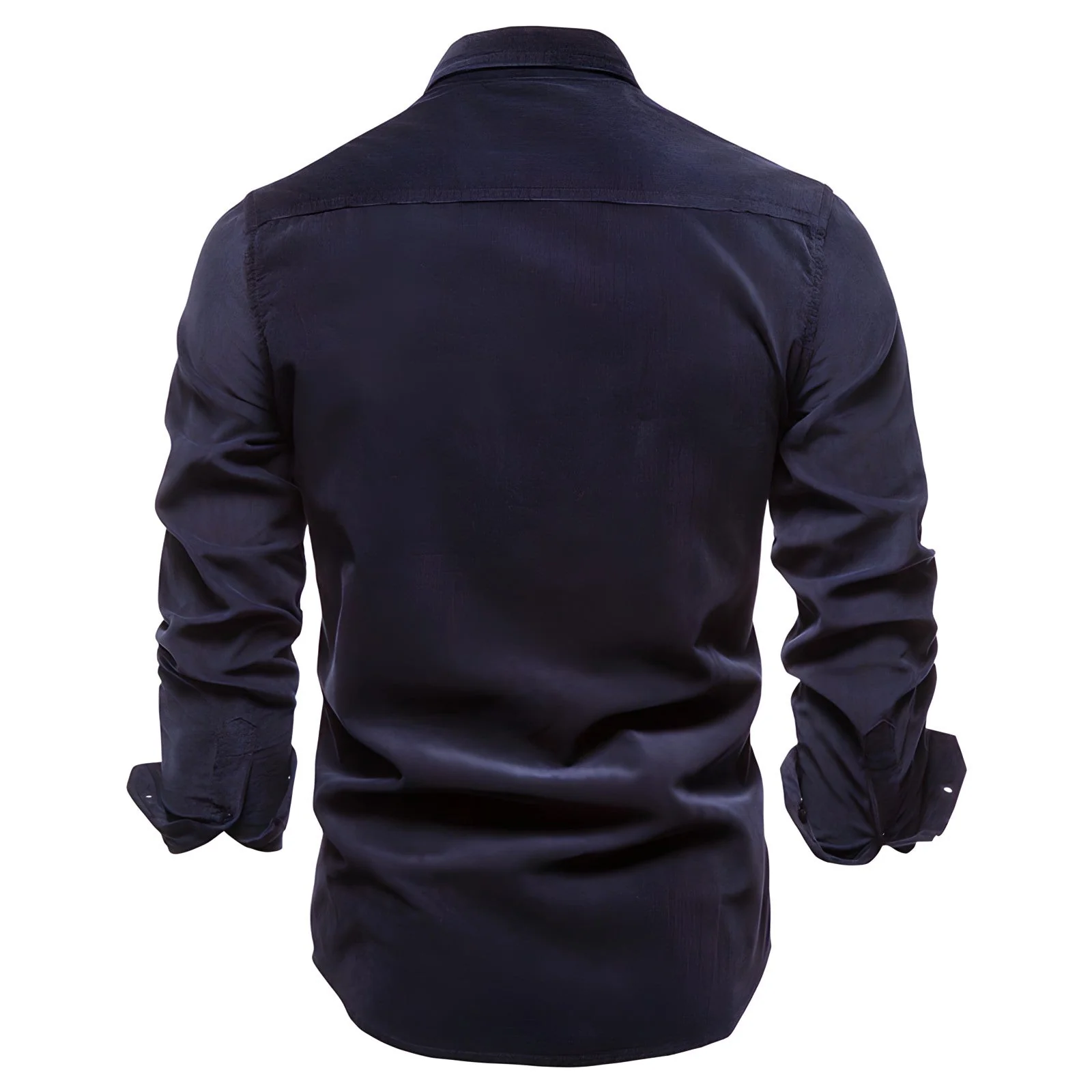 Mason – Robustes Herren Langarmhemd mit Brusttaschen - Image 3