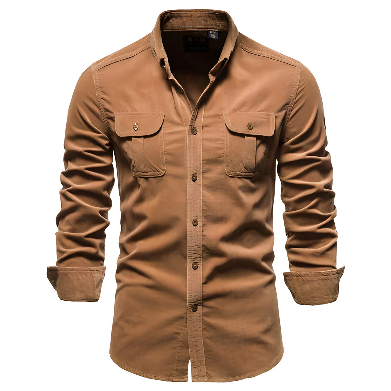 Mason – Robustes Herren Langarmhemd mit Brusttaschen - Image 5