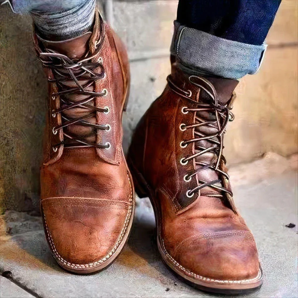 Mason – Rustikale Leder-Boots für Herren - Image 2