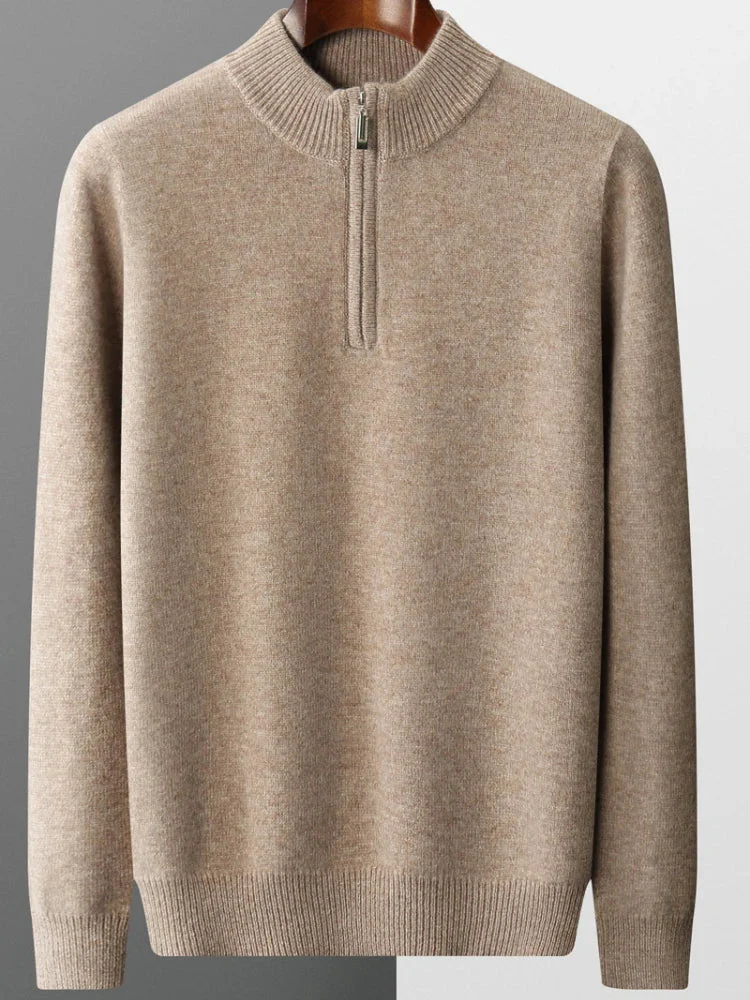 Mateo – Herren Feinstrickpullover Mit Reißverschlusskragen - Image 2