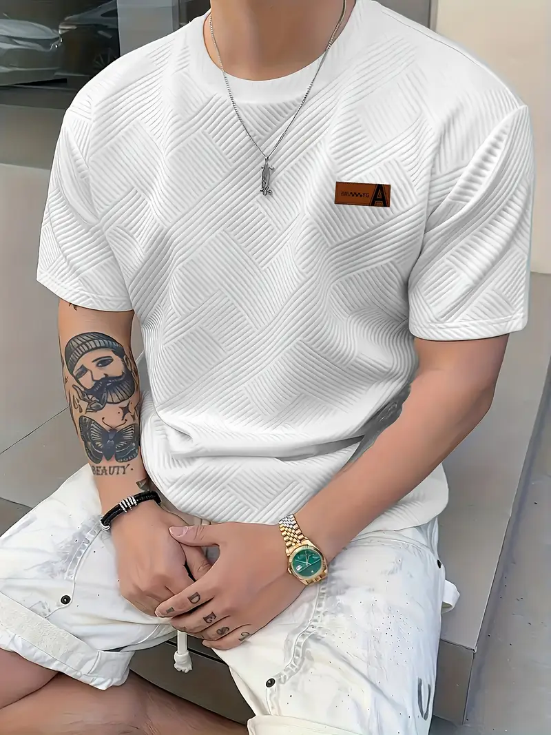 Mathias- Herren Casual Rundhals Shirt - Image 2