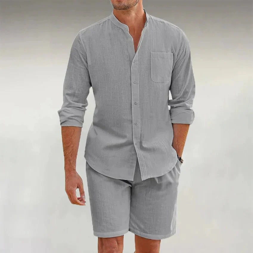Matteo | Herren Leinenset Sommer Entspannt Zweiteilig - Image 2